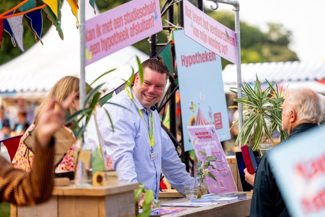 Informatiestand op Triodos Festival