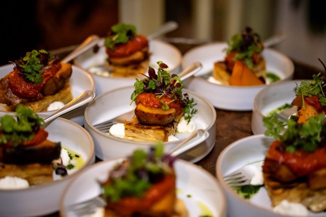 Walking dinner tijden event op de Vuurplaats voor Event my Brand